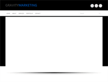 Tablet Screenshot of gravitymarketing.com